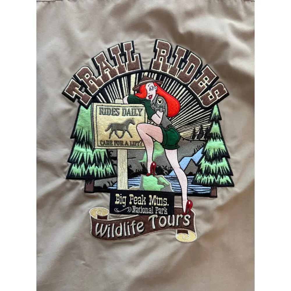 Disneyland Resort Ranger Rabbit Trail Rides Cast Member Shirt Jessica Rabbit XL - Picture 10 of 13
